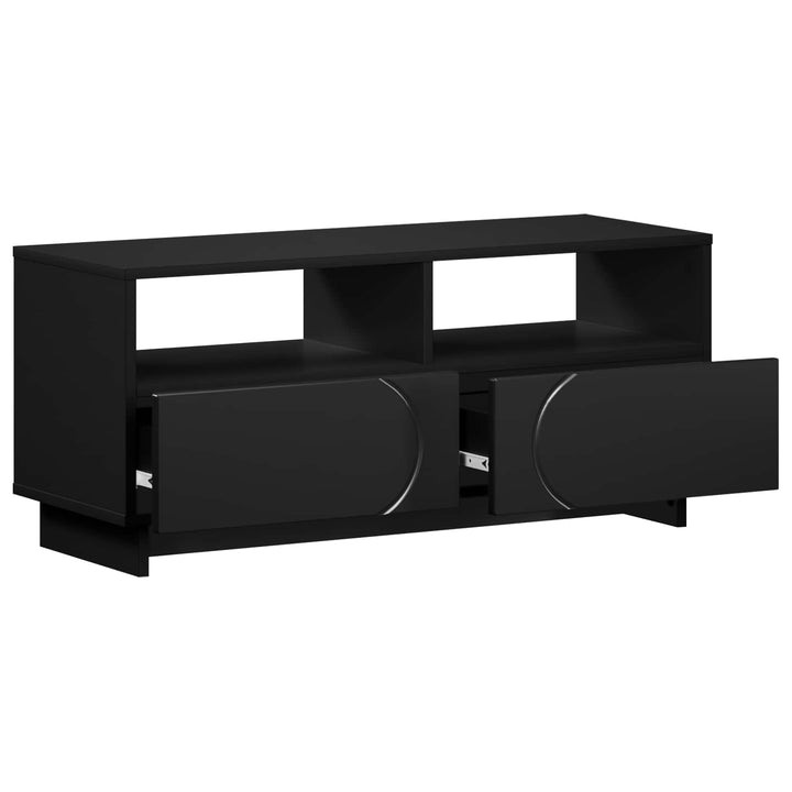TV-bord 90 x 34.5 x 40 cm Sort Konstrueret træ