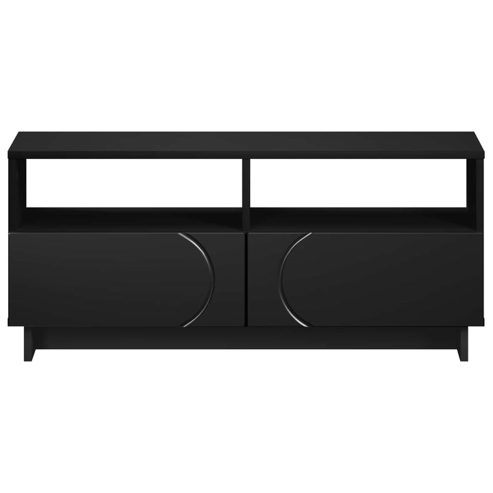 TV-bord 90 x 34.5 x 40 cm Sort Konstrueret træ