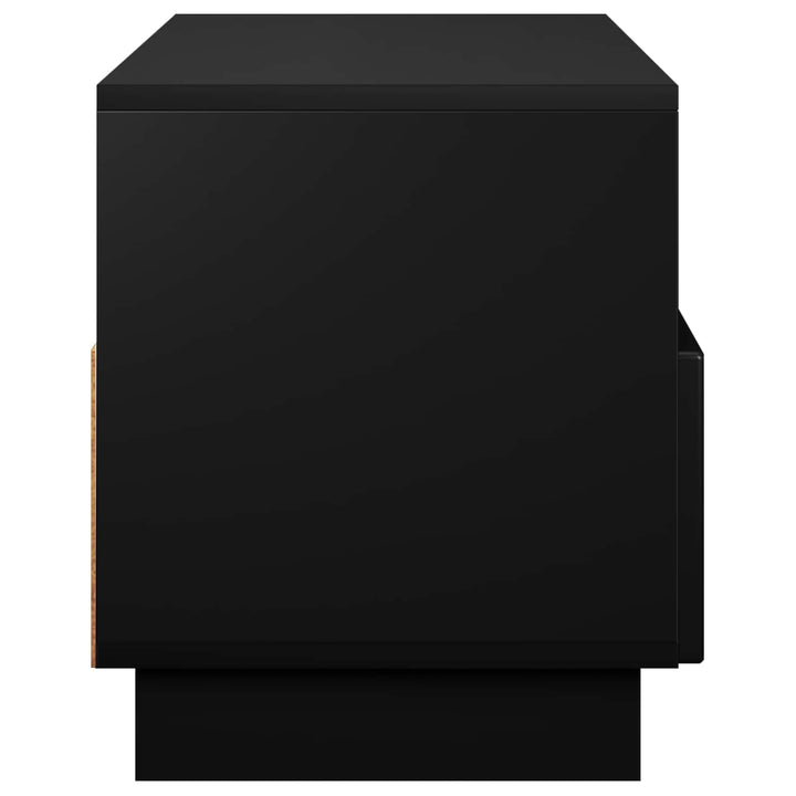 TV-bord 90 x 34.5 x 40 cm Sort Konstrueret træ