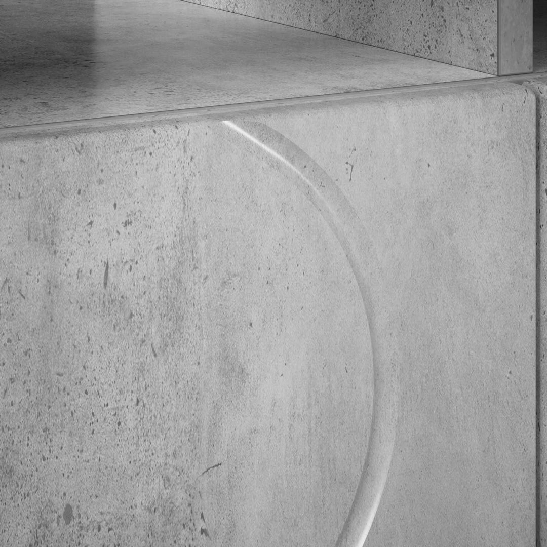 TV-bord 90 x 34.5 x 40 cm Betongrå Konstrueret træ