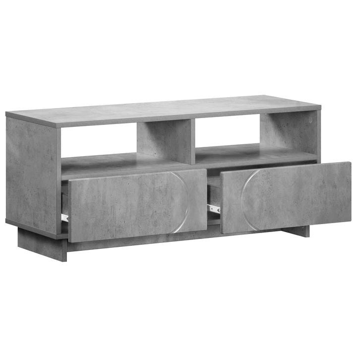 TV-bord 90 x 34.5 x 40 cm Betongrå Konstrueret træ