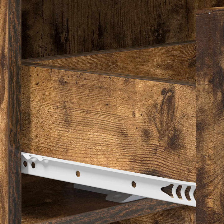 TV-bord 90 x 34,5 x 40 cm Røget eg Konstrueret træ