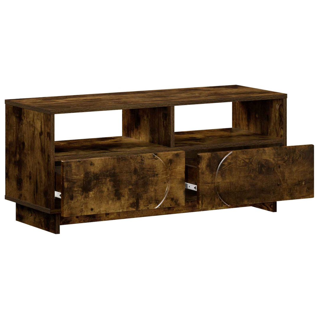 TV-bord 90 x 34,5 x 40 cm Røget eg Konstrueret træ