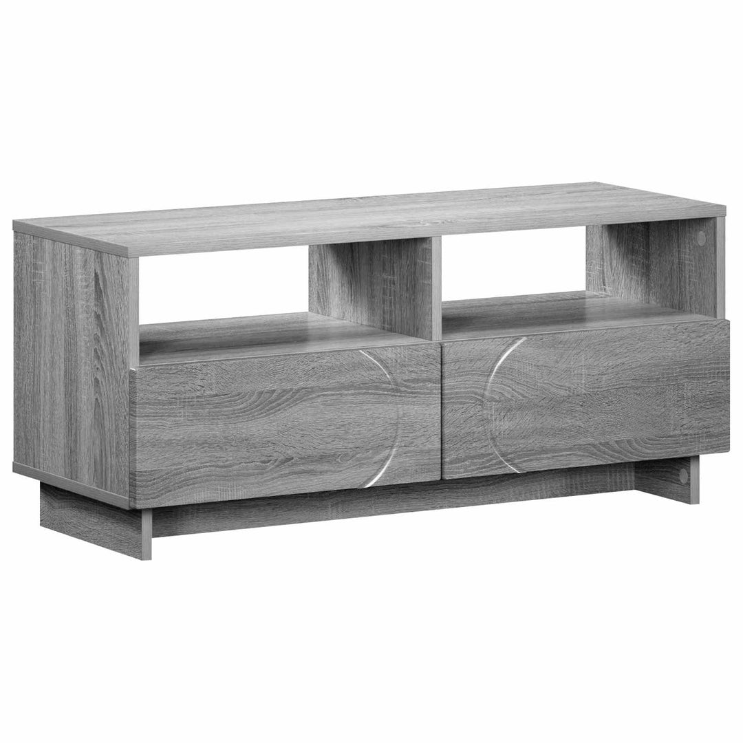 TV-bord 90 x 34.5 x 40 cm Grå Sonoma Konstrueret træ