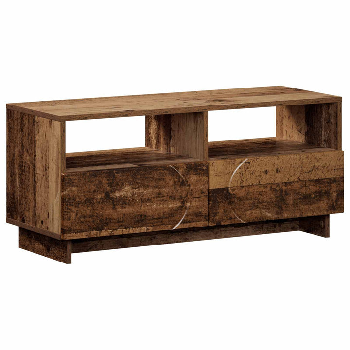 TV-bord 90 x 34.5 x 40 cm Gammelt træ Konstrueret træ