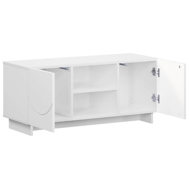 TV-bord 90 x 34.5 x 40 cm Hvid Konstrueret træ