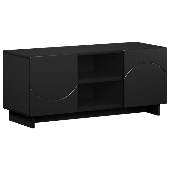 TV-bord 90 x 34.5 x 40 cm Sort Konstrueret træ