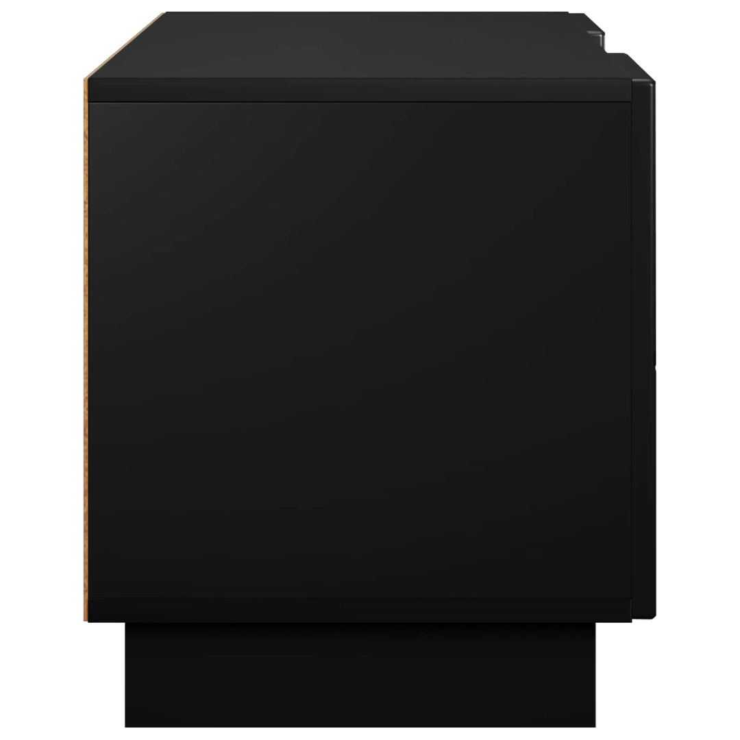 TV-bord 90 x 34.5 x 40 cm Sort Konstrueret træ