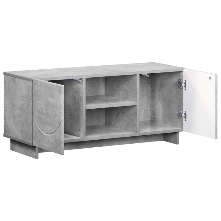 TV-bord 90 x 34.5 x 40 cm Betongrå Konstrueret træ