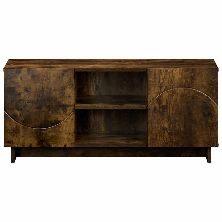 TV-bord 90 x 34.5 x 40 cm Røget eg Konstrueret træ