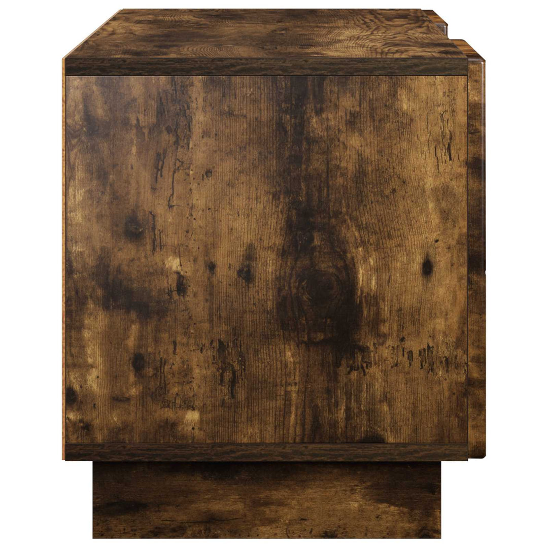 TV-bord 90 x 34.5 x 40 cm Røget eg Konstrueret træ