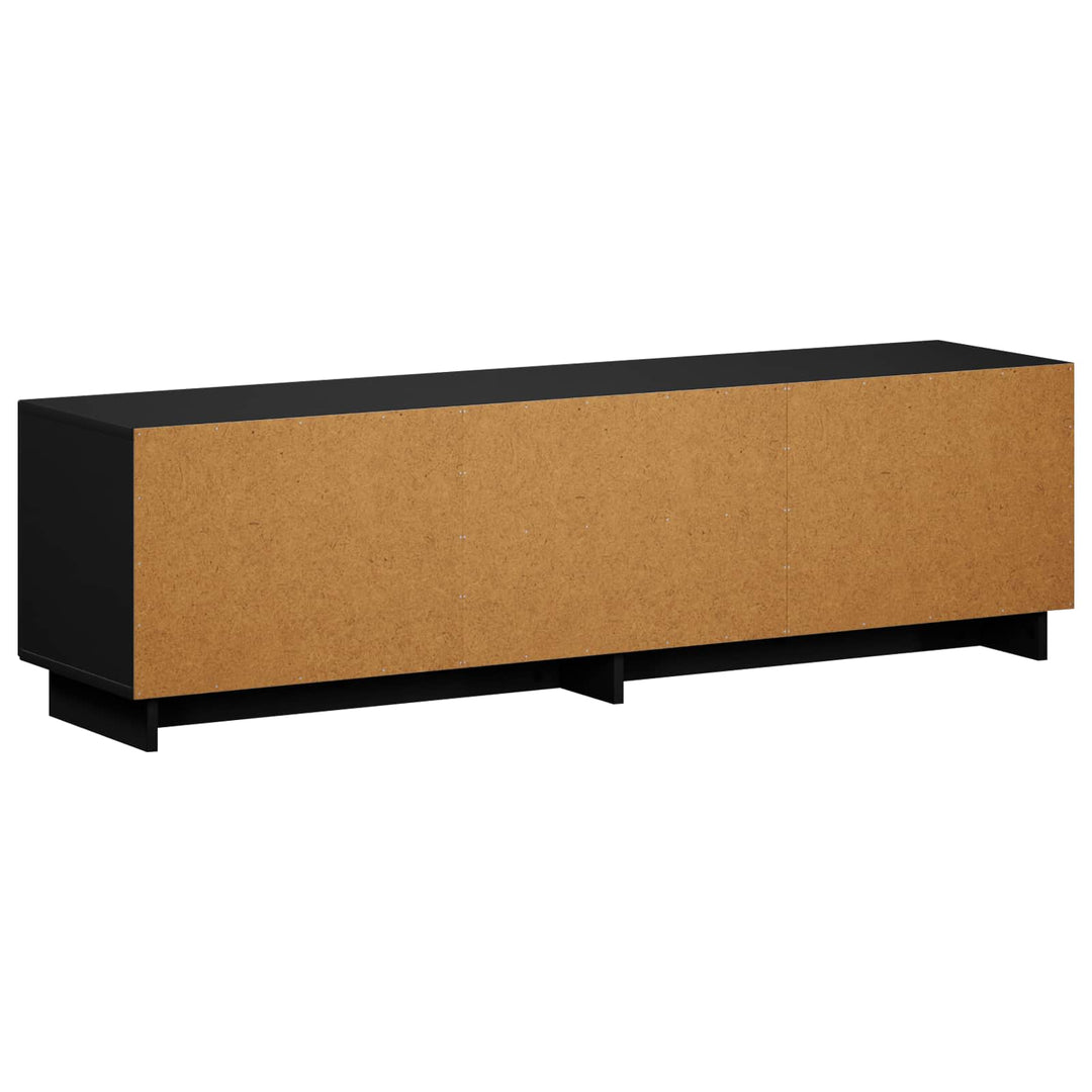 TV-bord 140 x 34,5 x 40 cm Sort Konstrueret træ