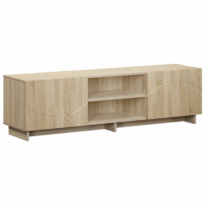 TV-bord 140 x 34.5 x 40 cm Sonoma-eg Konstrueret træ