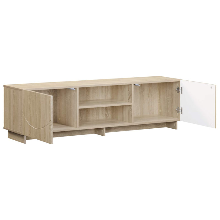 TV-bord 140 x 34.5 x 40 cm Sonoma-eg Konstrueret træ