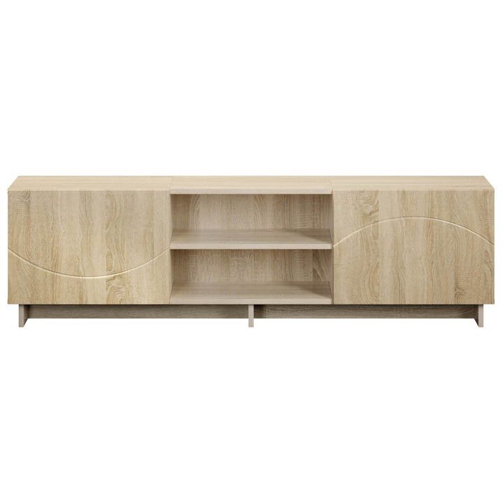 TV-bord 140 x 34.5 x 40 cm Sonoma-eg Konstrueret træ