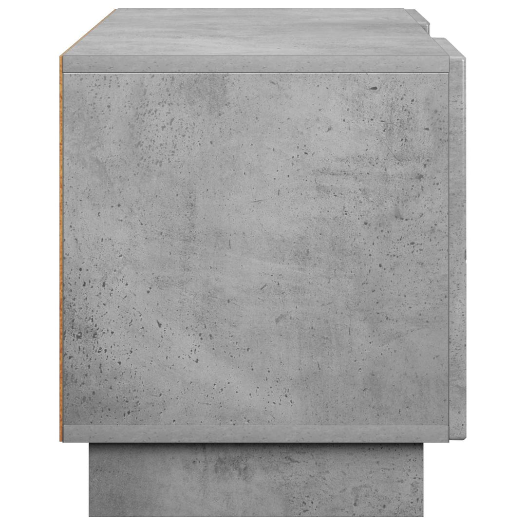 TV-bord 140 x 34.5 x 40 cm Betongrå Konstrueret træ