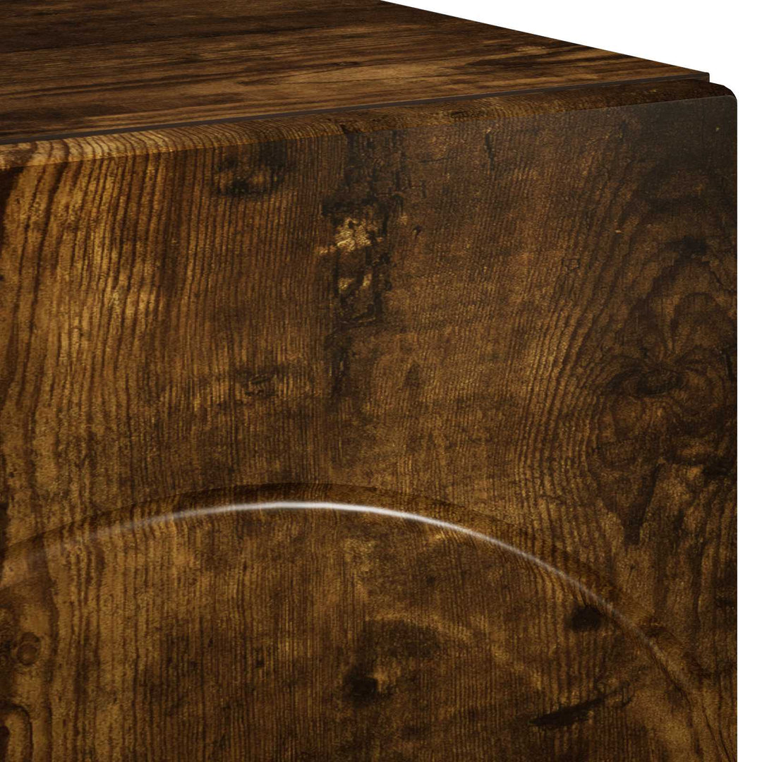 TV-bord 140 x 34.5 x 40 cm Røget eg Konstrueret træ