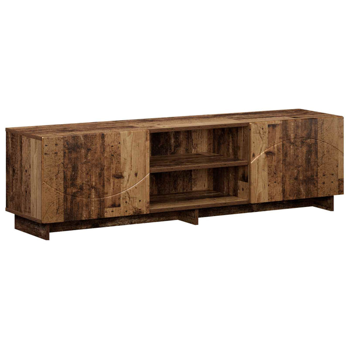 TV-bord 140 x 34.5 x 40 cm Gammelt træ Konstrueret træ