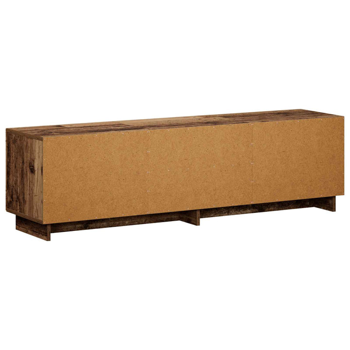 TV-bord 140 x 34.5 x 40 cm Gammelt træ Konstrueret træ