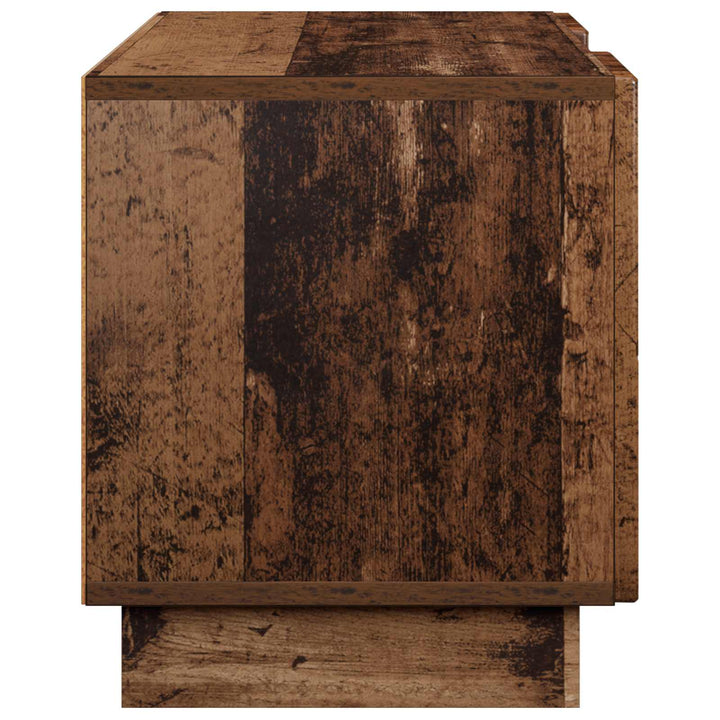TV-bord 140 x 34.5 x 40 cm Gammelt træ Konstrueret træ