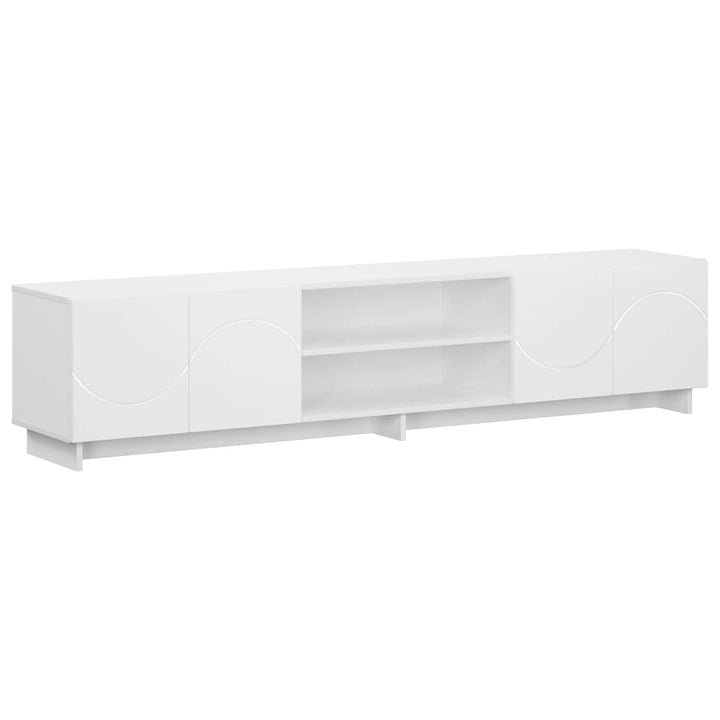TV-bord 180 x 34,5 x 40 cm Hvid Konstrueret træ