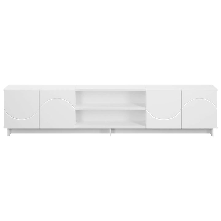 TV-bord 180 x 34,5 x 40 cm Hvid Konstrueret træ
