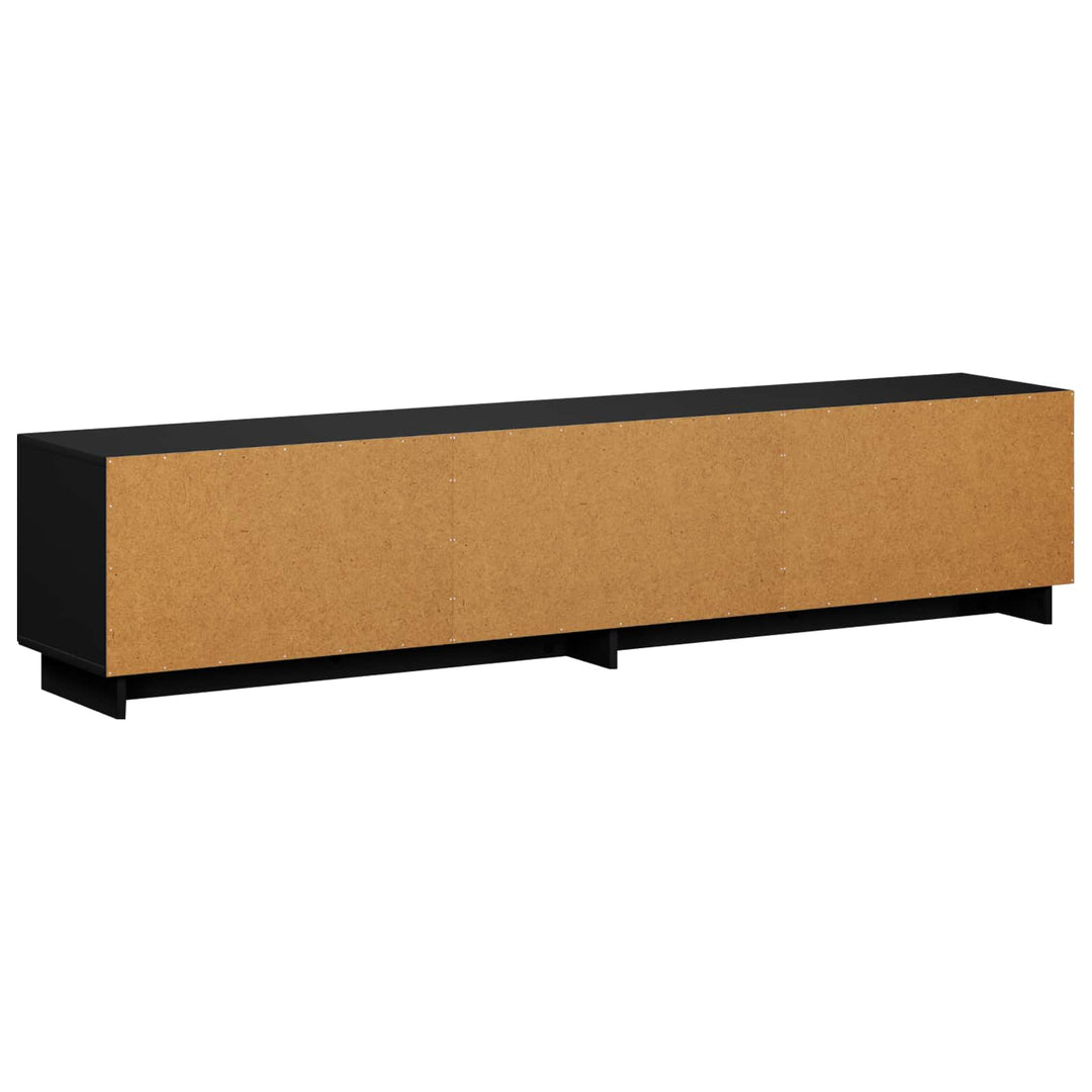 TV-bord 180 x 34,5 x 40 cm Sort Konstrueret træ