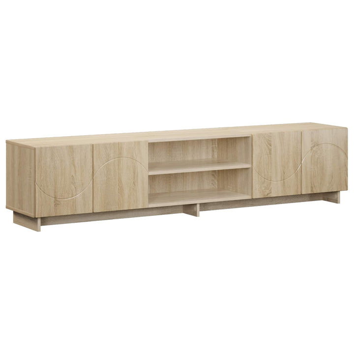 TV-bord 180 x 34,5 x 40 cm Sonoma-eg Konstrueret træ