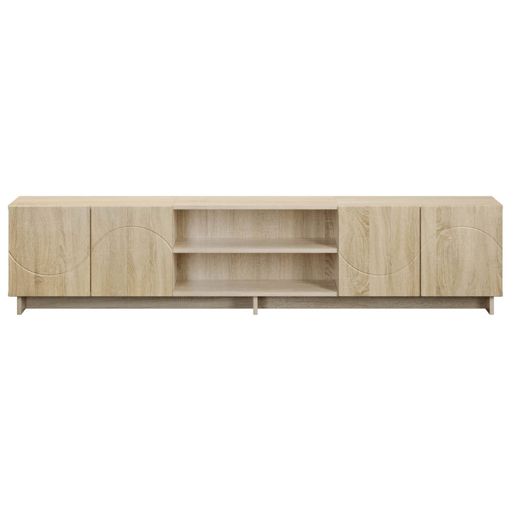 TV-bord 180 x 34,5 x 40 cm Sonoma-eg Konstrueret træ