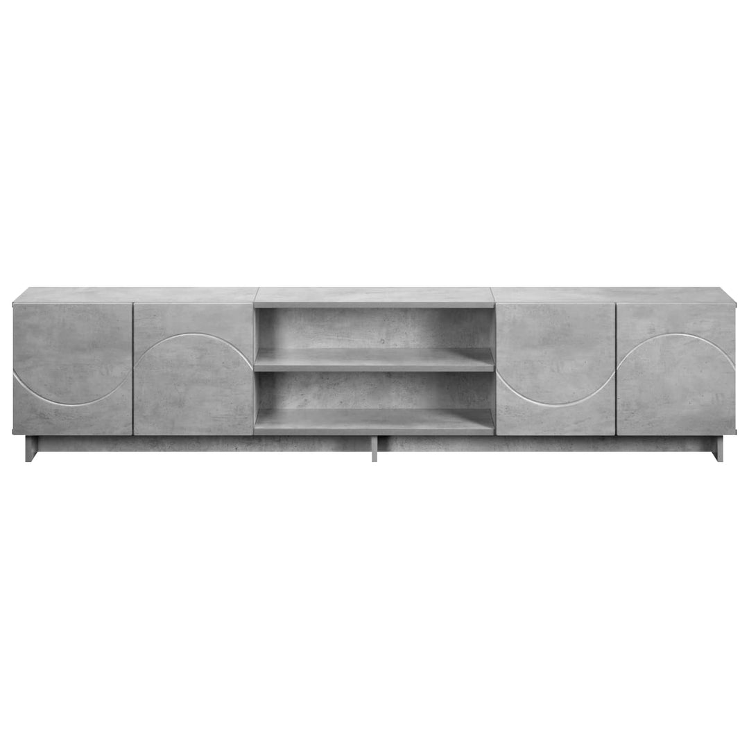 TV-bord 180 x 34,5 x 40 cm Betongrå Konstrueret træ
