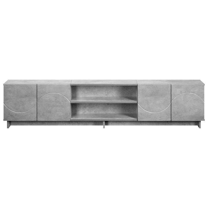TV-bord 180 x 34,5 x 40 cm Betongrå Konstrueret træ