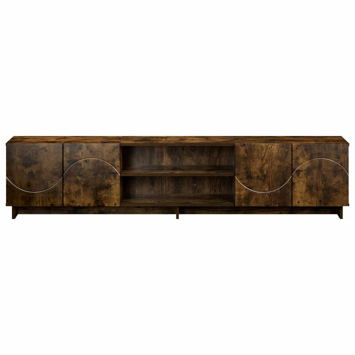 TV-bord 180 x 34,5 x 40 cm Røget eg Konstrueret træ