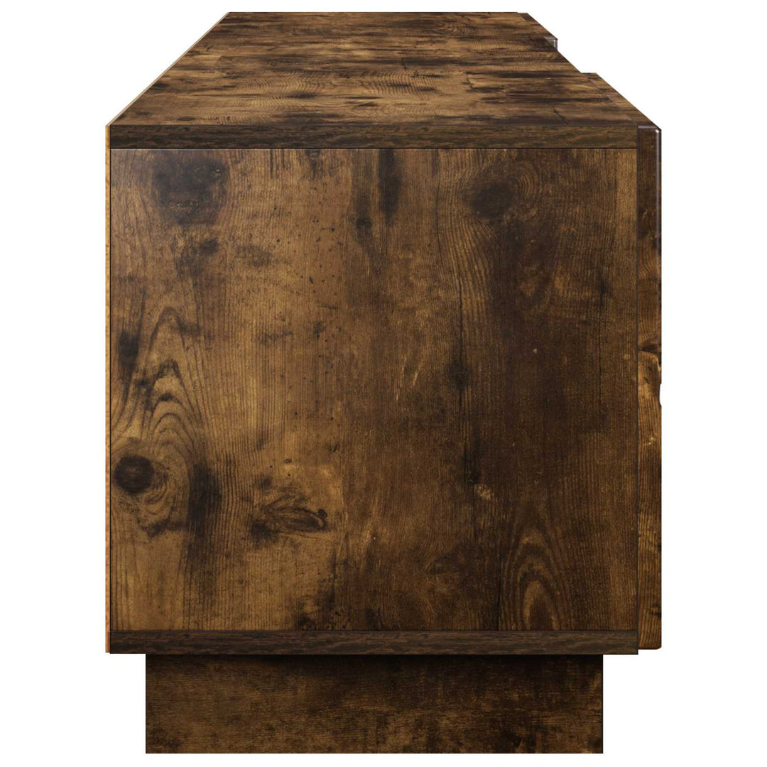 TV-bord 180 x 34,5 x 40 cm Røget eg Konstrueret træ