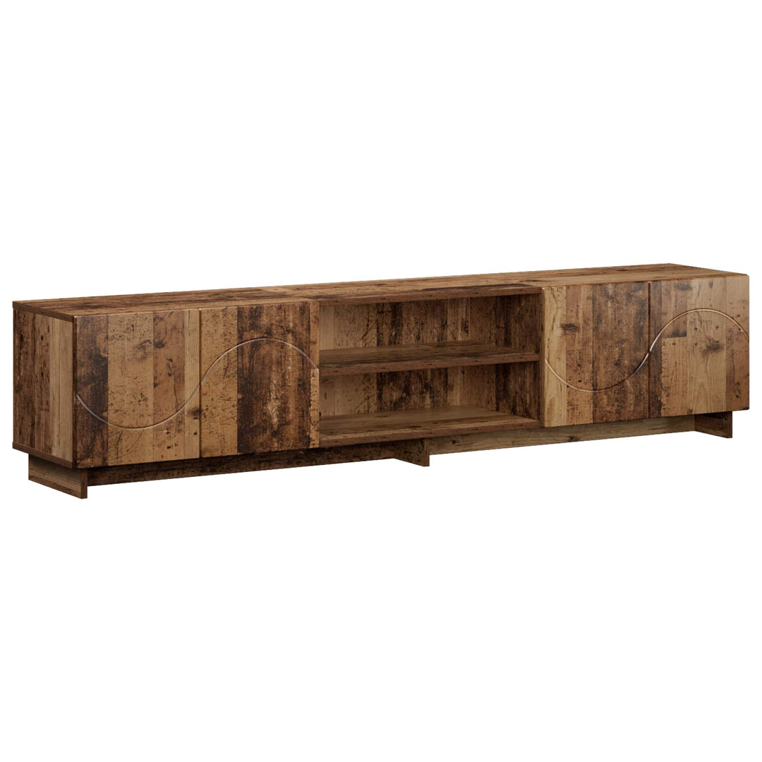 TV-bord 180 x 34,5 x 40 cm Gammelt træ Konstrueret træ