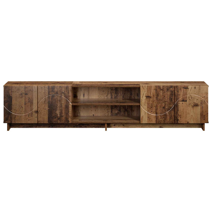TV-bord 180 x 34,5 x 40 cm Gammelt træ Konstrueret træ