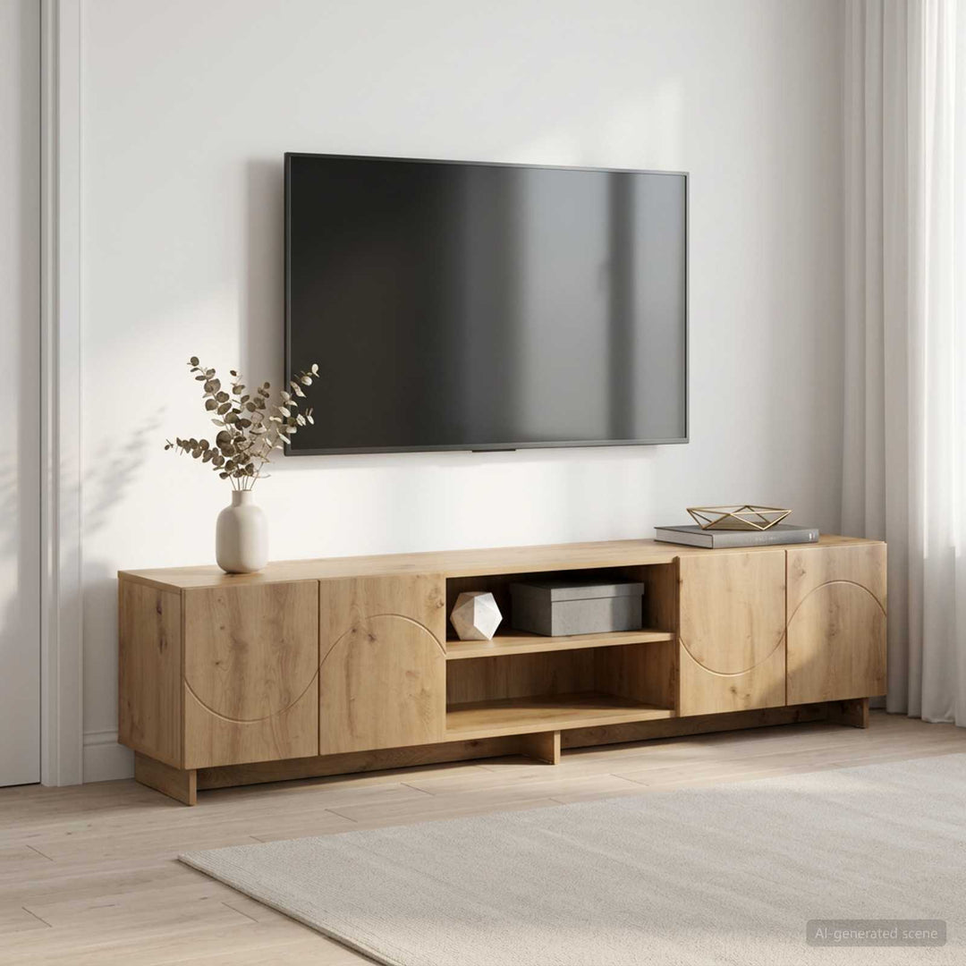 TV-bord 180 x 34,5 x 40 cm Artisan-eg Konstrueret træ