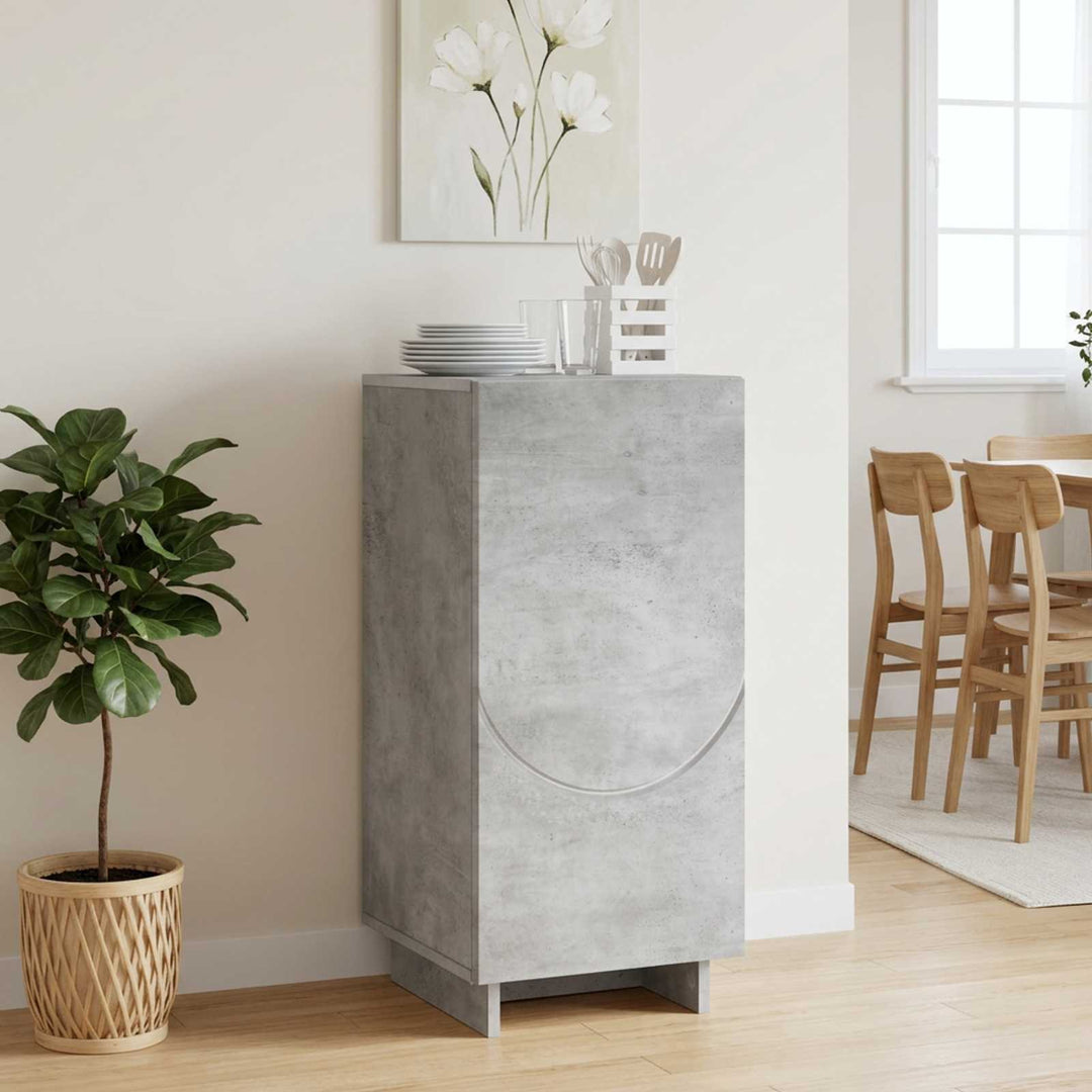 Skænk Betongrå 33.5 x 34.5 x 75 cm Konstrueret træ