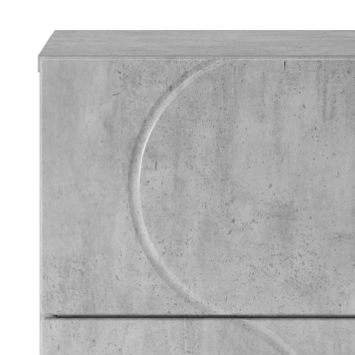 Skænk Betongrå 33,5 x 34,5 x 75 cm Konstrueret træ