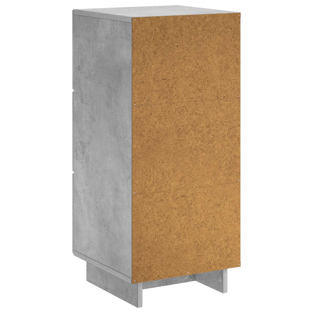 Skænk Betongrå 33,5 x 34,5 x 75 cm Konstrueret træ