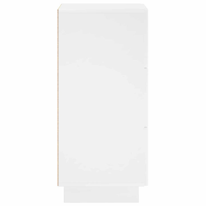 Skænk Hvid højglans 33,5 x 34,5 x 75 cm Konstrueret træ