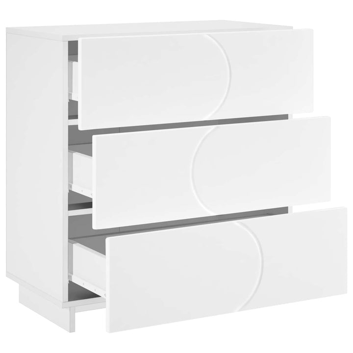 Skænk Hvid 70 x 38 x 75 cm Konstrueret træ