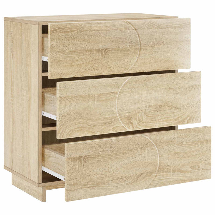 Skænk Sonoma-eg 70 x 38 x 75 cm Konstrueret træ
