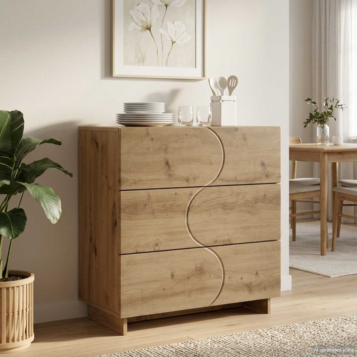 Skænk Artisan-eg 70 x 38 x 75 cm Konstrueret træ
