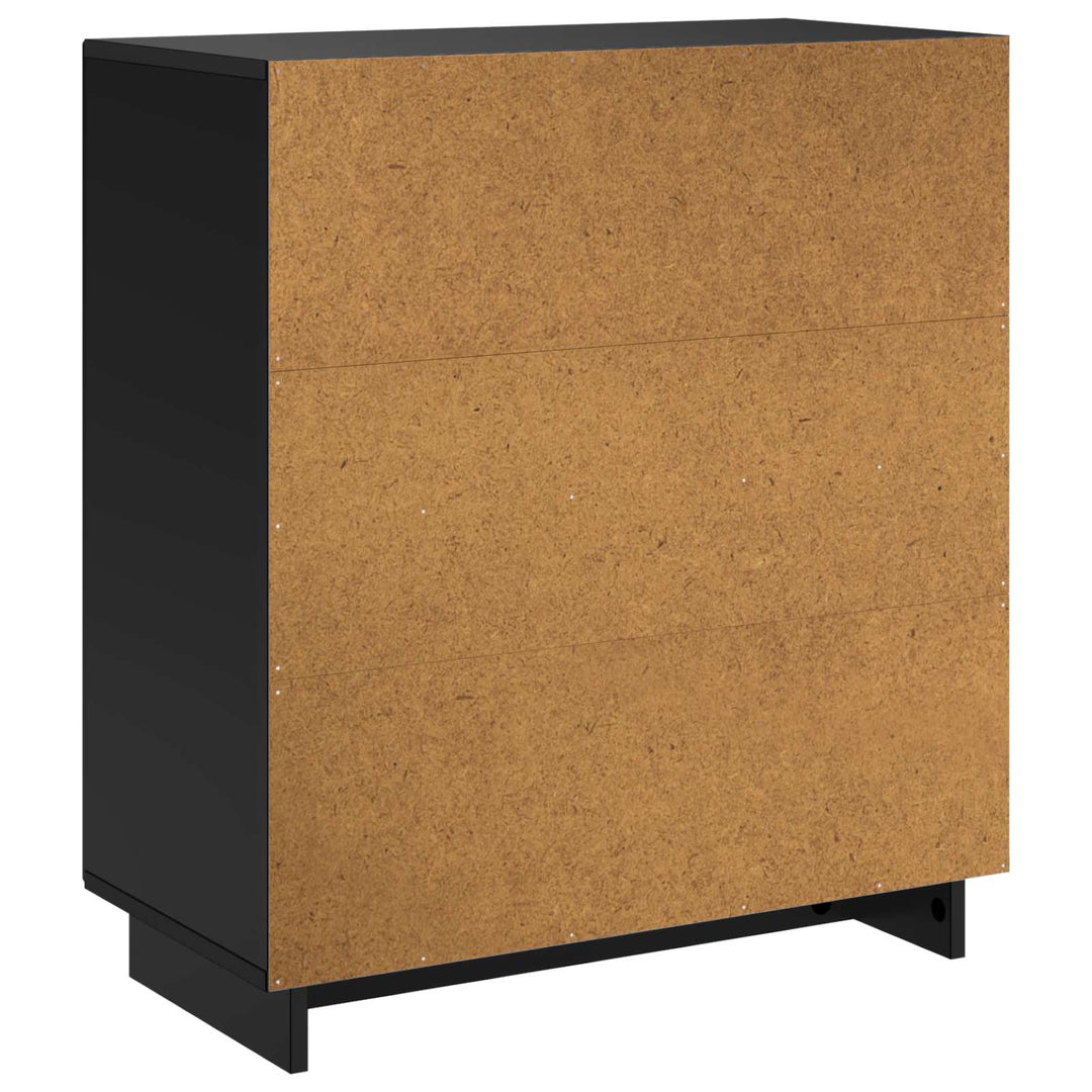 Skænk Sort 67 x 34,5 x 75 cm Konstrueret træ