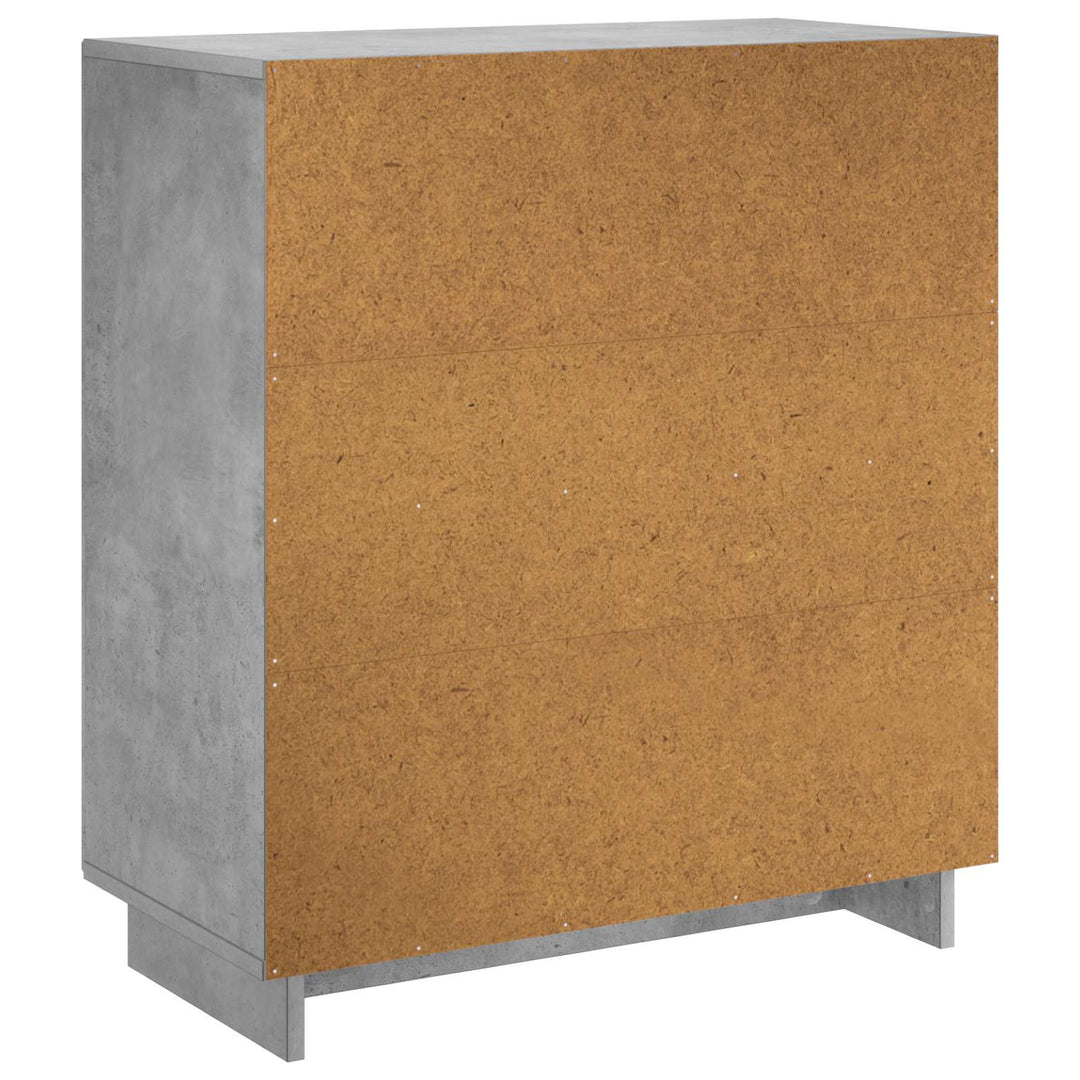 Skænk Betongrå 67 x 34,5 x 75 cm Konstrueret træ