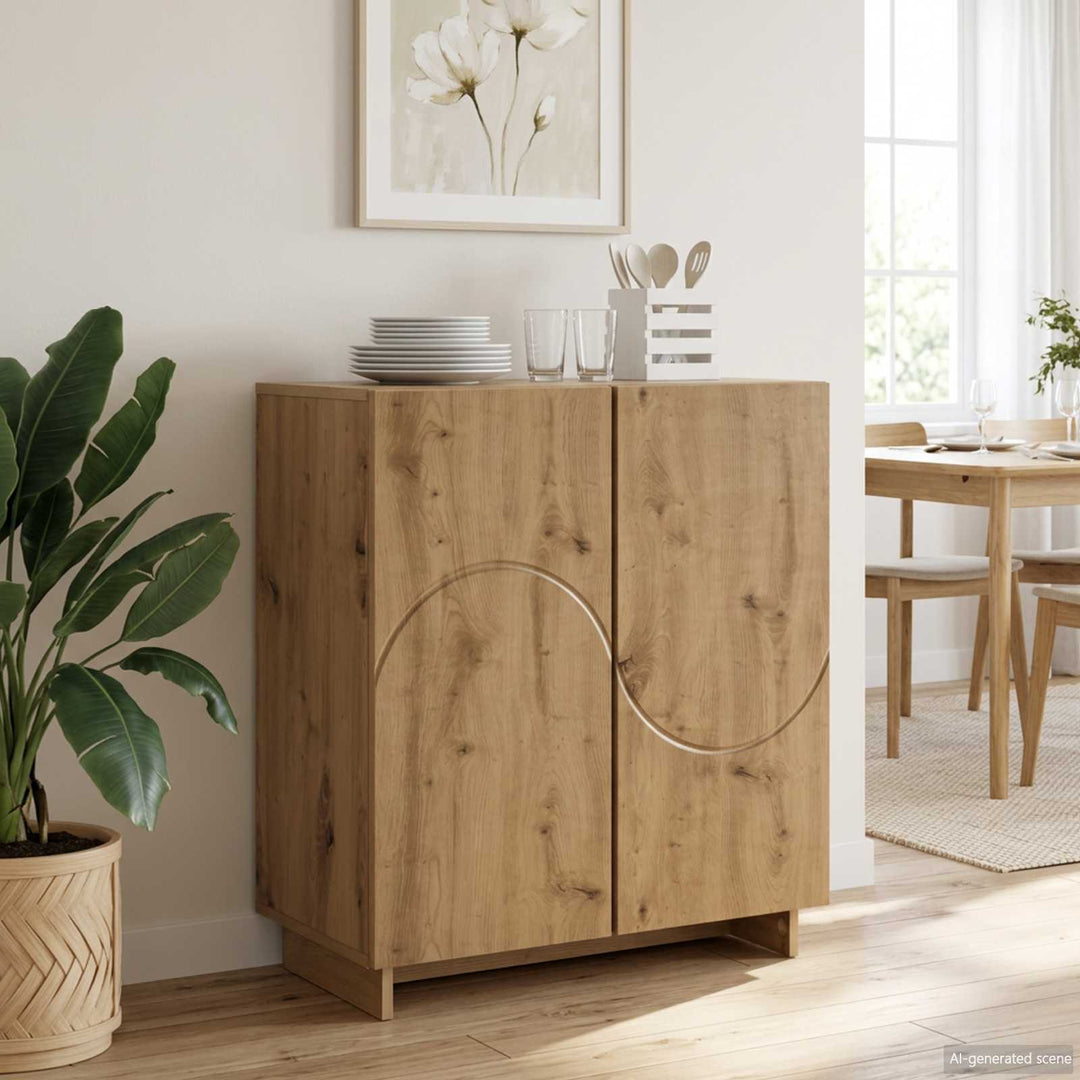 Skænk Artisan-eg 67 x 34,5 x 75 cm Konstrueret træ