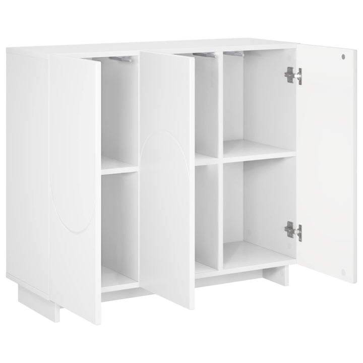 Sideboard Hvid 85.5 x 31 x 75 cm Konstrueret træ