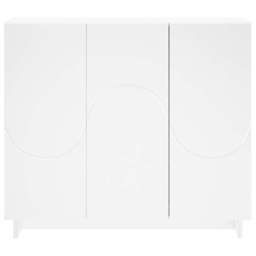 Sideboard Hvid 85.5 x 31 x 75 cm Konstrueret træ