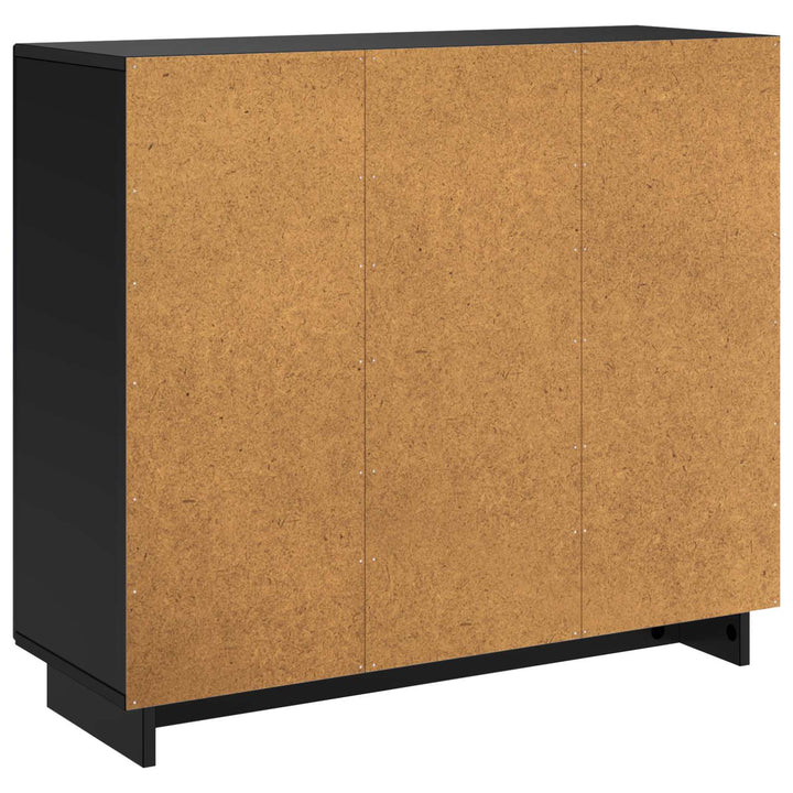 Sideboard Sort 85.5 x 31 x 75 cm Konstrueret træ