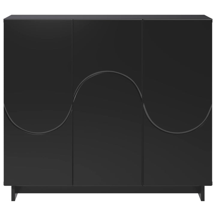 Sideboard Sort 85.5 x 31 x 75 cm Konstrueret træ